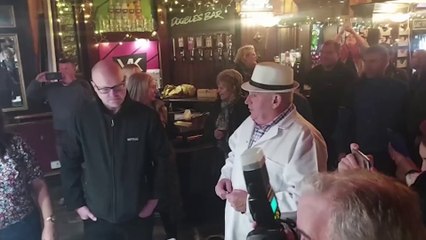 Man wins third victory in the World Pie Eating Championships today - gobbling one in 35 seconds