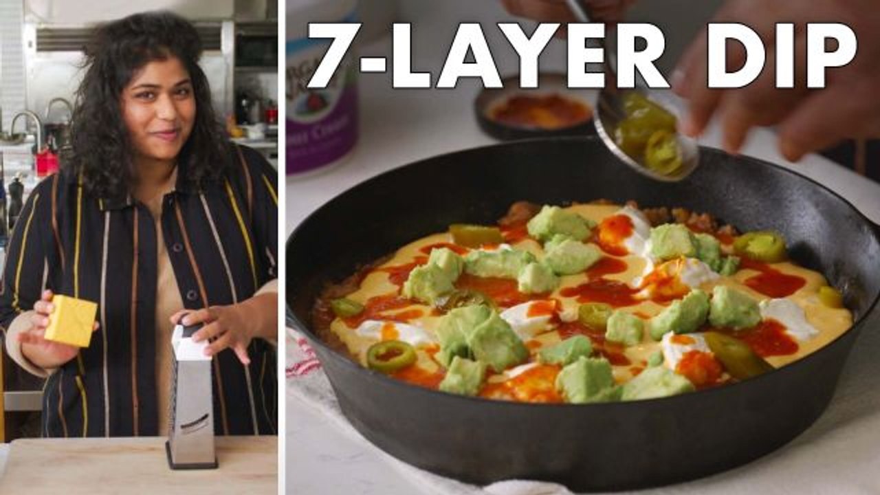 Warm & Cheesy 7Layer Skillet Dip video Dailymotion