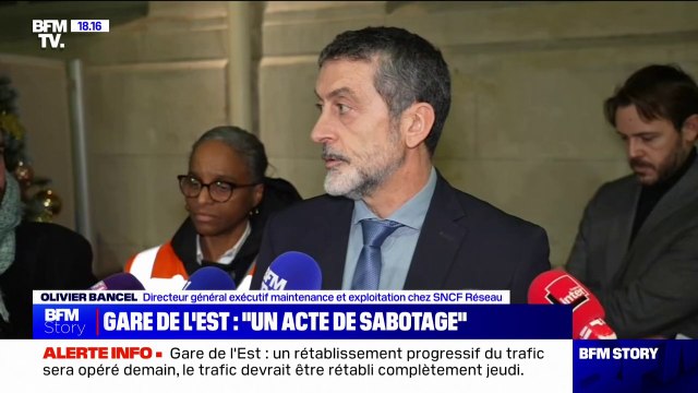 C'est un acte de sabotage : le directeur général maintenance et exploitation chez SNCF réseau à propos des perturbations gare de l'Est