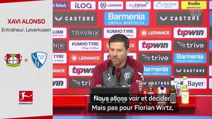 Leverkusen - Xavi Alonso : "Wirtz est en pleine forme"
