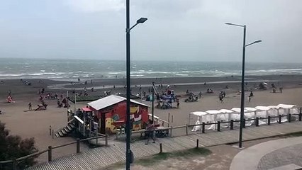 Una ráfaga de viento sacudió Monte Hermoso