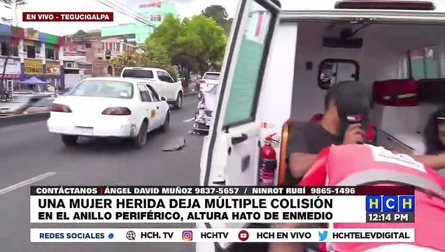 ¡Leñazo! Varios heridos, deja colisión múltiple en el Anillo Periférico