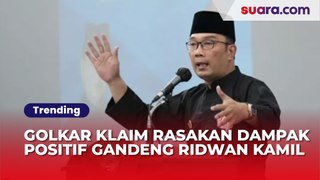 'Selalu Trending Topic' Politikus Golkar Klaim Rasakan Dampak Positif Gandeng Ridwan Kamil
