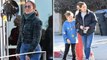 Jennifer Lopez and her husband Ben Affleck were joined by his ex-wife Jennifer Garner on Sunday.