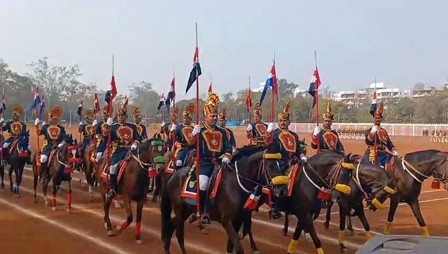 गणतंत्र दिवस परेड की फुल ड्रेस रिहर्सल, संयुक्त परेड को सलामी