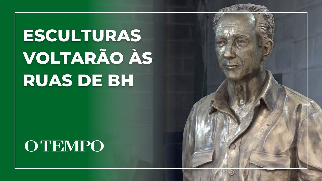 Esculturas de icônicos escritores mineiros voltarão às ruas de BH em março