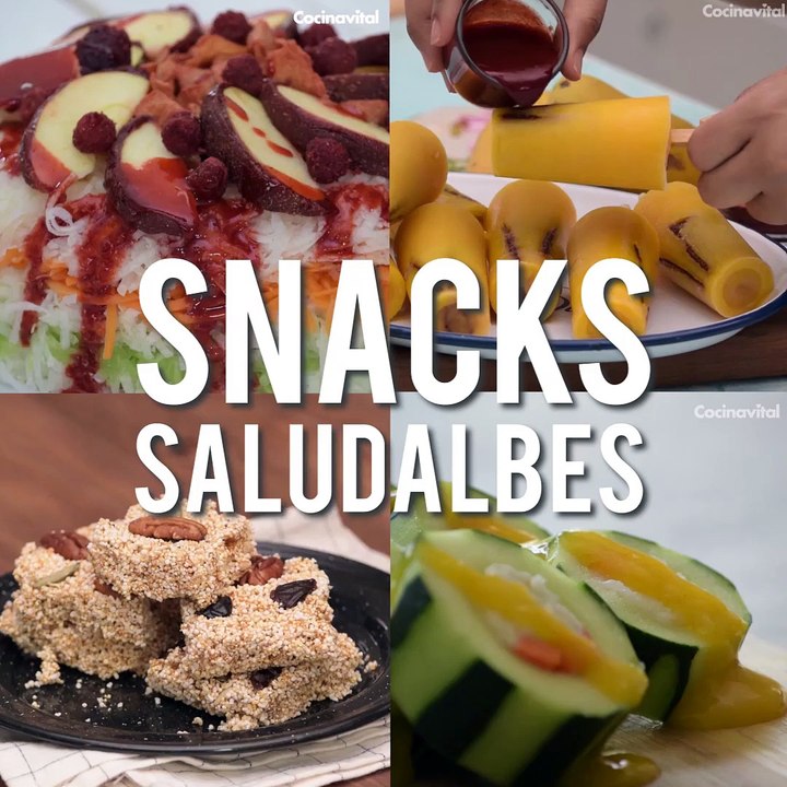 Botanas ligeras, ¡consiéntete con estos deliciosos snacks! - Vídeo ...