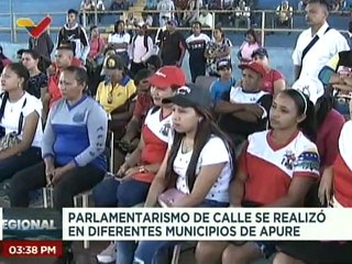 Realizan parlamentarismo social de calle en los diferentes municipios del estado Apure