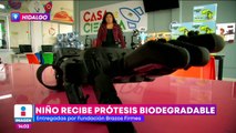 Ingeniera mexicana regala protesis biodegradables en Hidalgo