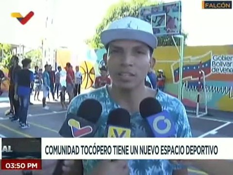 Rehabilitada cancha de usos múltiples en el municipio Tocópero del estado Falcón