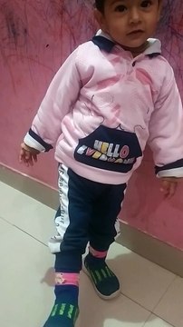 Cute Trishu asking father to take of her shoes-dm