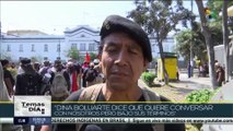Perú: Fuerzas policiales detienen el paso a manifestantes en la capital
