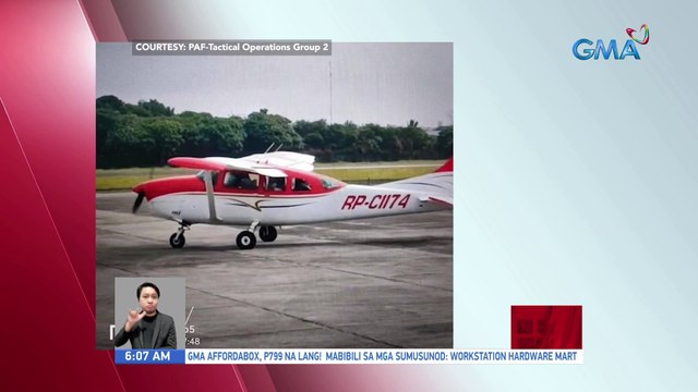 6 na sakay na nawawalang Cessna Plane, natukoy na; Search and rescue operations, itutuloy ngayong araw | UB
