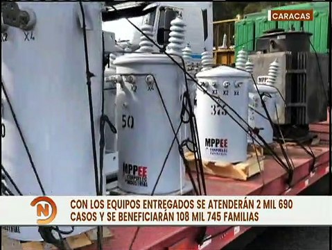 Caracas | Entregan más de 23 mil luminarias led y mil transformadores a nivel nacional