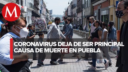 Covid-19 sale de lista de principales causas de muerte en Puebla