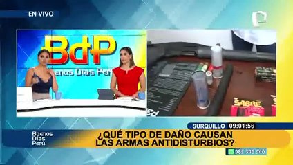 ¿Qué tipo de daños causan las armas antidisturbios que utiliza la Policía?