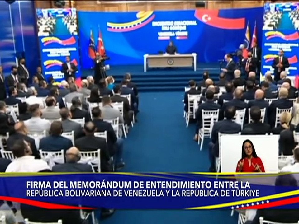 Venezuela y Türkiye firman memorándum de entendimiento para la inversión en áreas estratégicas