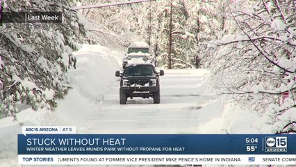 Munds Park dealing with propane delivery delays amid most snowfall in a decade