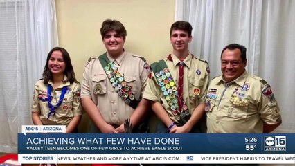 Young lady from Chandler earns Boy Scouts' highest honor by becoming an Eagle Scout