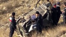 Hafif ticari araç 300 metrelik uçurumdan aşağı düştü: 1 ölü