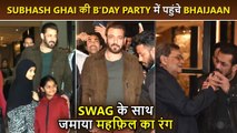 Salman Khan's Dabangg Entry At Subhash Ghai Birthday Party, Shows Sweet Gesture Towards Fans