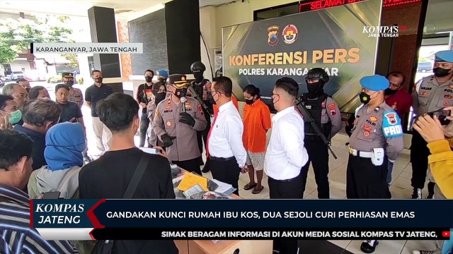 Gandakan Kunci Rumah Ibu Kos, Dua Sejoli Curi Perhiasan