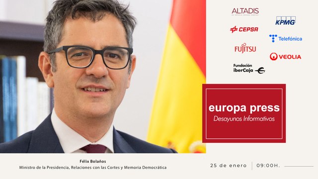 Desayuno Informativo Europa Press con el ministro de Presidencia y Memoria Democrática, Félix Bolaños