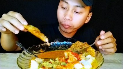 MUKBANG ASMR I PORSI KULI ‼️ MAKAN LONTONG SAYUR DI TAMBAH GORENGAN ABANG-ABANG, BERASA SUASANA LEBARAN ‼️