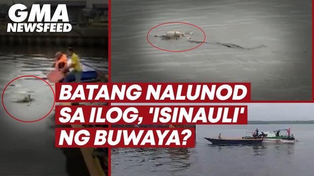 Batang nalunod sa ilog, 'isinauli' ng buwaya? | GMA News Feed