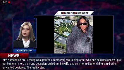 Download Video: 107661-mainKim Kardashian is granted a restraining order against man who she says has