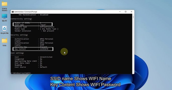 Show Wi-Fi Password | How to Find your WiFi Password Windows 11/10/8 Using Command Prompt