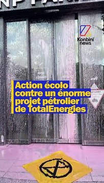 Action écolo contre un énorme projet pétrolier de TotalEnergies.