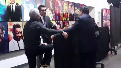 Gilas coach and TNT consultant Chot Reyes is present at the Big Dome