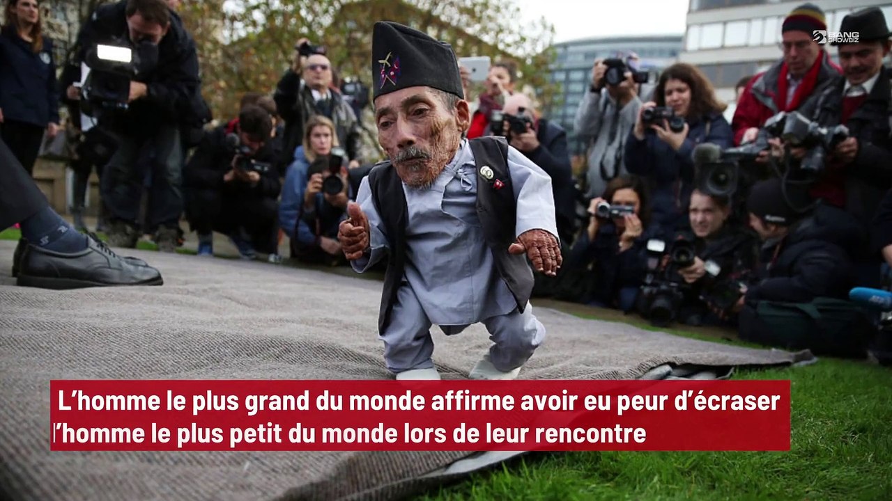 L’homme le plus grand du monde affirme avoir eu peur d’écraser l’homme le plus petit du monde lors de leur rencontre !