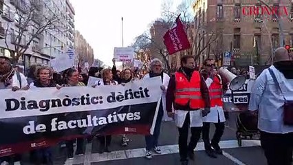 Huelga de sanitarios en Barcelona