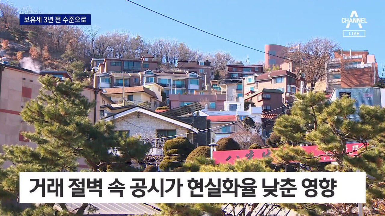 단독주택 공시가격 5.95% 내려…보유세 부담 3년 전으로