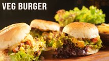 Veg Burger | Easy & Delicious Tandoori Vegetable Burger | Outdoor Cooking Ideas | Rajshri Food