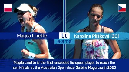 Video herunterladen: Linette's dream Australian Open run continues