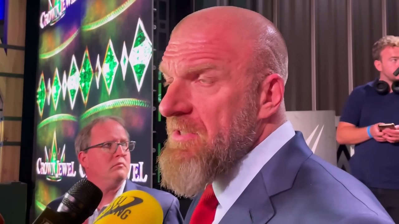 Roman Reigns, Triple H, & Logan Paul - Post WWE Crown Jewel Media Interviews 9/17/22