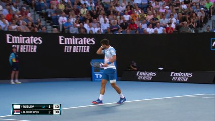 Djokovic - Rublev - Les temps forts du match - Open d'Australie