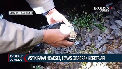 Asyik Pakai Headset,Pria IniTewas Ditabrak Kereta Api