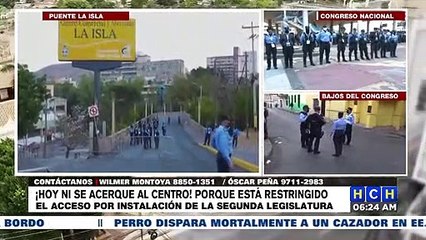 ¡Cerrados accesos al Centro de TGU por instalación de Segunda Legislatura!