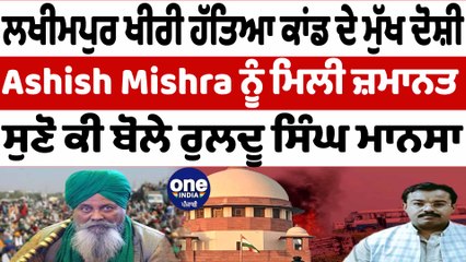 ਲਖੀਮਪੁਰ ਖੀਰੀ ਹੱਤਿਆ ਕਾਂਡ ਦੇ ਮੁੱਖ ਦੋਸ਼ੀ ਨੂੰ ਮਿਲੀ ਜ਼ਮਾਨਤ ਸੁਣੋ ਕੀ ਬੋਲੇ Ruldu Singh Mansa| OneIndia Punjabi