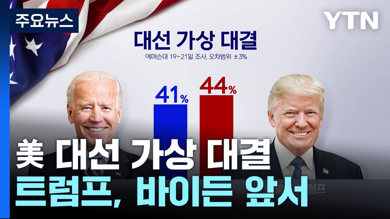'기밀 유출 파문' 바이든, 대선 가상대결서 트럼프에게 져 / YTN