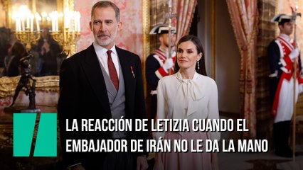 La reacción de Letizia cuando el embajador de Irán no le da la mano