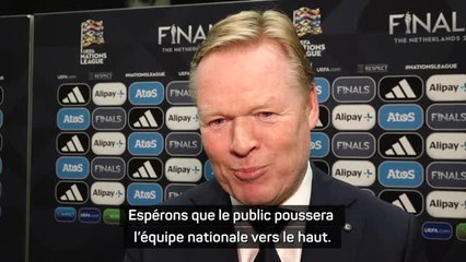 Pays-Bas - Koeman fier de faire son retour dans une 1/2 finale “pas facile face à la Croatie”