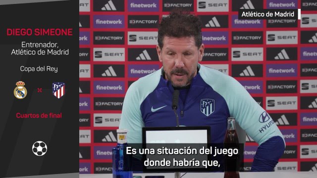 La reflexión de Simeone sobre los cuartos de final de la Copa del Rey: Real Madrid - Atlético
