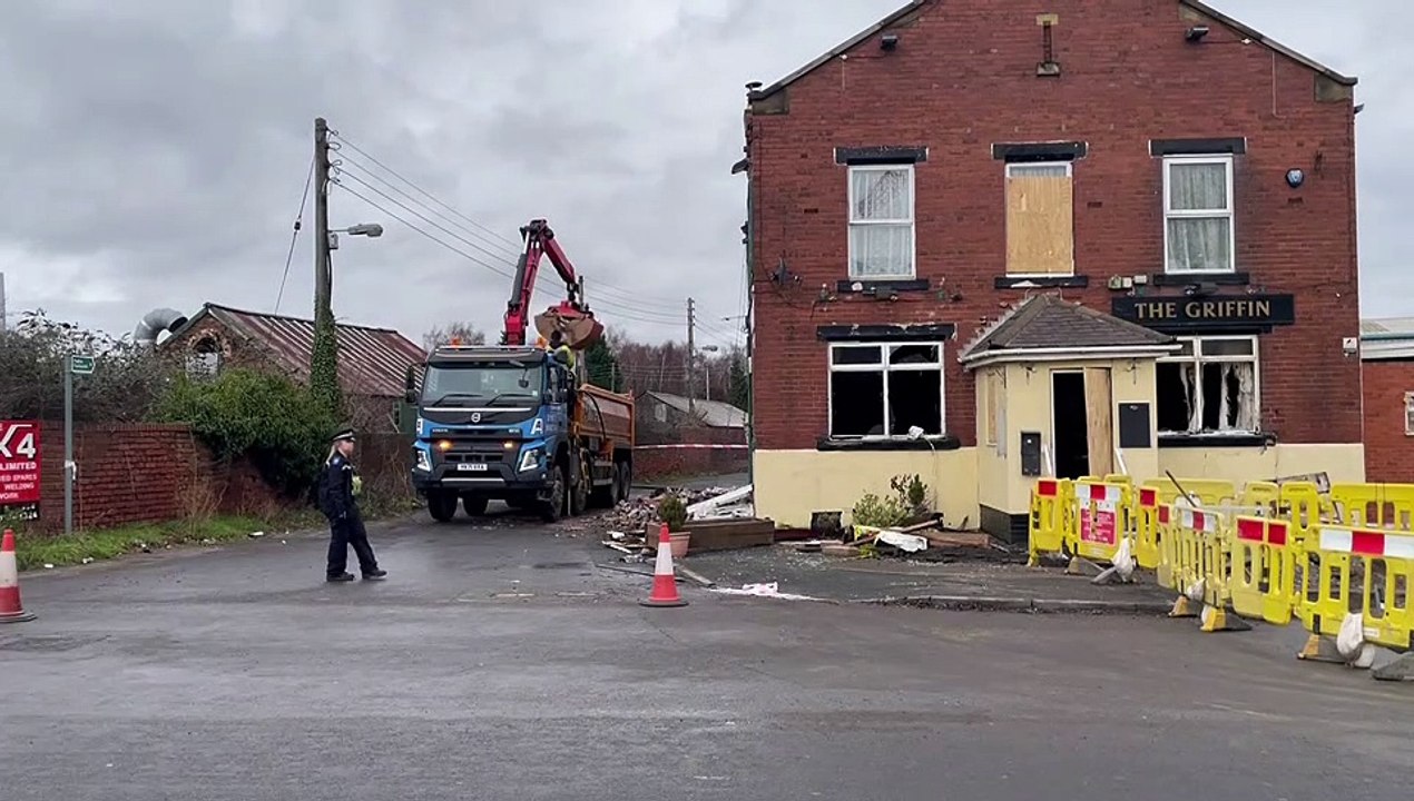 Police investigation underway following Castleford's Griffin Inn pub explosion
