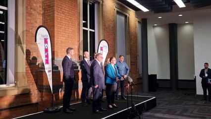 Convention of the North: Coun Bev Craig addresses the press