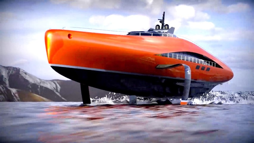 Unbelievable! This 242-Foot-Long Superyacht Flies Above the Water